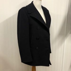 Classic 1950s Navy Pea Coat for Men